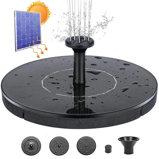 Solar Waterfall Fountain