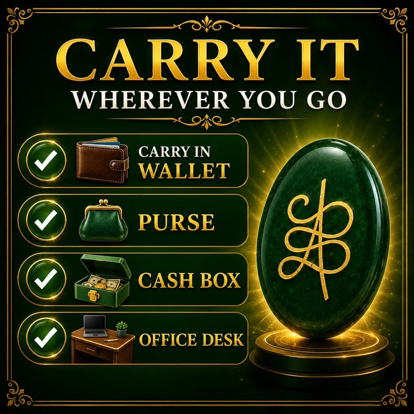Natural Green Jade Zibu Symbol Money Magnet Coin